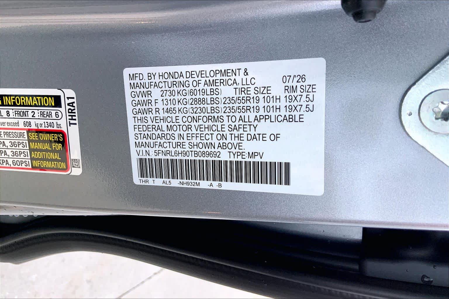 New 2026 Honda Odyssey Elite image 19