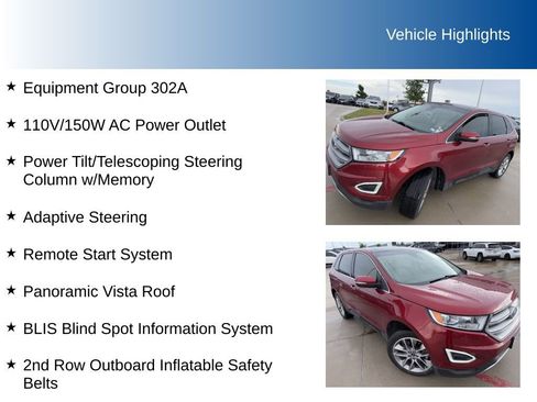 Used 2018 Ford Edge Titanium w/ Equipment Group 302A FWD image 5
