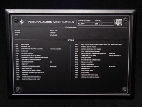 Certified 2025 Ferrari 296 GTS RWD image 53