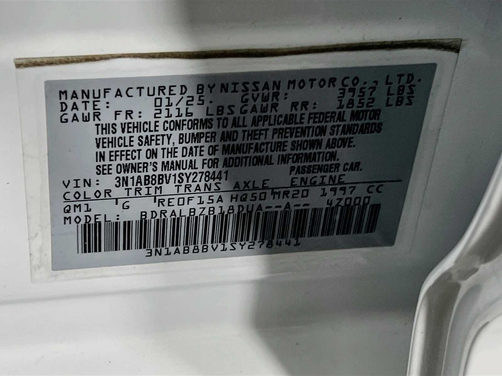 Used 2025 Nissan Sentra S FWD image 30