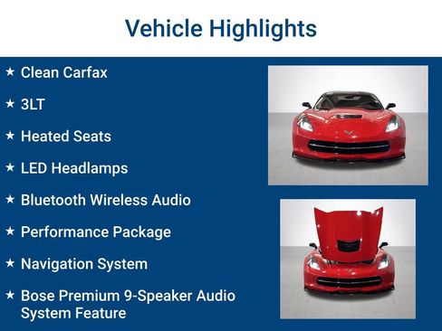 Used 2015 Chevrolet Corvette Stingray Coupe w/ 3LT Preferred Equipment Group image 3
