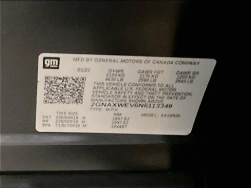 Certified 2022 Chevrolet Equinox RS w/ RS Leather Package image 35