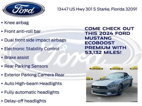 Certified 2024 Ford Mustang Premium RWD image 32