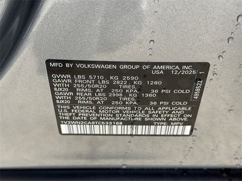 New 2026 Volkswagen Atlas SE image 20