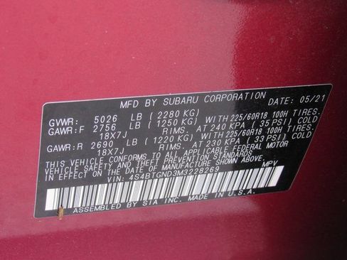 Used 2021 Subaru Outback Limited XT w/ Popular Package #2 AWD/4WD image 19