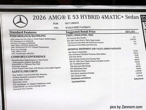 New 2026 Mercedes-Benz E 53 AMG e 4MATIC Sedan image 28