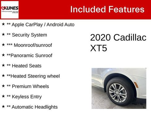 Used 2020 Cadillac XT5 Premium Luxury AWD/4WD image 4
