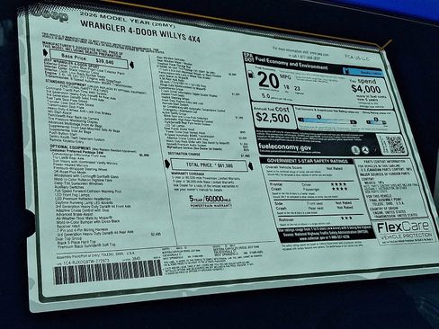 New 2026 Jeep Wrangler Unlimited Sport AWD/4WD image 18