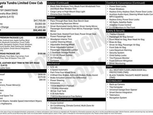 Used 2021 Toyota Tundra Limited w/ Limited Premium Package AWD/4WD image 62