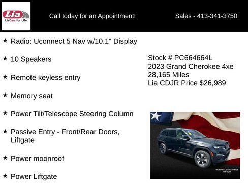 Used 2023 Jeep Grand Cherokee 4WD 4xe w/ Luxury Tech Group II image 21