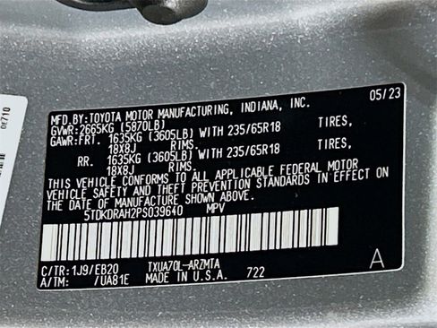 Used 2023 Toyota Highlander L image 31