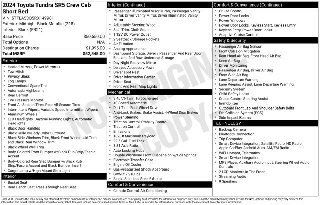 Used 2024 Toyota Tundra SR5 AWD/4WD image 4