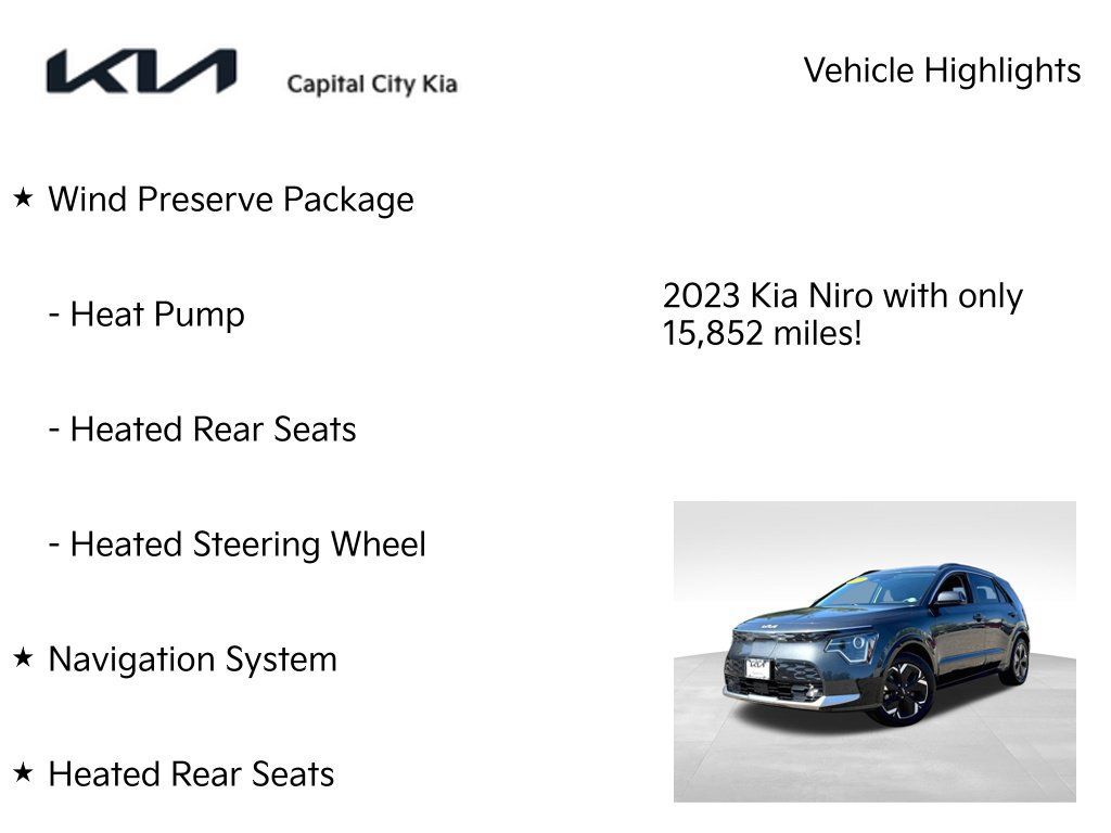 Certified 2023 Kia Niro Wind w/ Wind Preserve Package FWD image 9