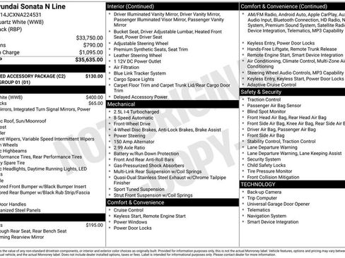 Used 2022 Hyundai Sonata N Line w/ Preferred Accessory Package image 6