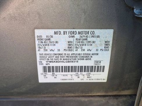 Certified 2020 Ford Explorer XLT AWD/4WD image 14