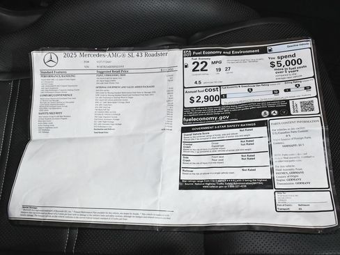 Used 2025 Mercedes-Benz SL 43 AMG image 70