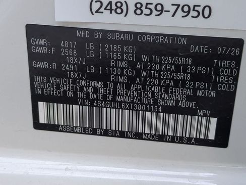 New 2026 Subaru Crosstrek 2.5i Limited AWD/4WD image 32