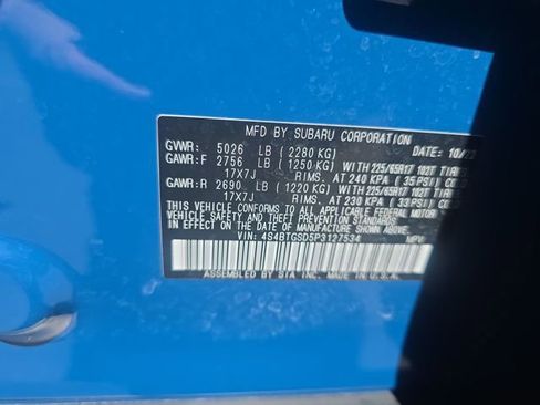 Certified 2023 Subaru Outback Wilderness w/ Wilderness Package image 9