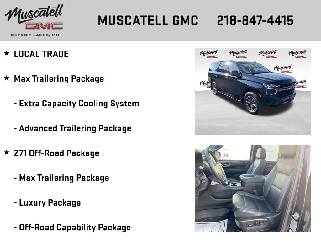 Used 2021 Chevrolet Tahoe Z71 w/ Z71 Signature Package AWD/4WD image 6