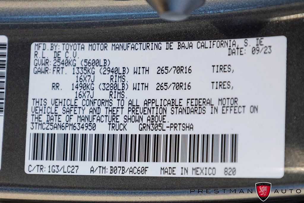 Used 2023 Toyota Tacoma TRD Off-Road w/ TRD Premium Off Road Package AWD/4WD image 46