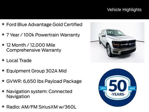 Certified 2024 Ford F150 XLT w/ Equipment Group 302A MID AWD/4WD image 6