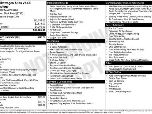 Certified 2022 Volkswagen Atlas SE w/ Black Wheel Package AWD/4WD image 13