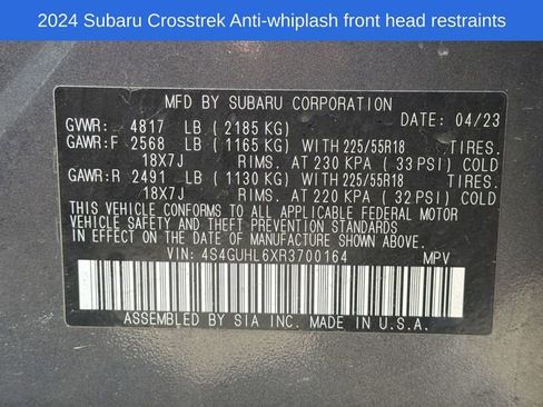 Used 2024 Subaru Crosstrek 2.5i Limited AWD/4WD image 19