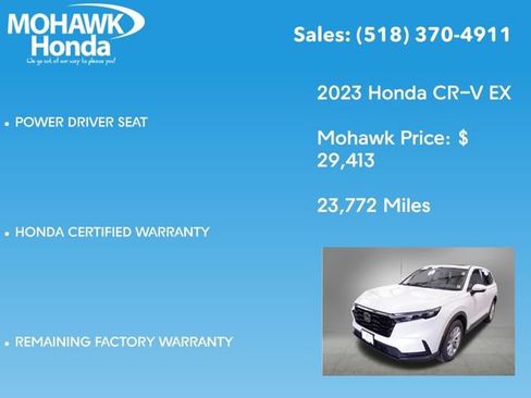 Certified 2023 Honda CR-V EX image 16