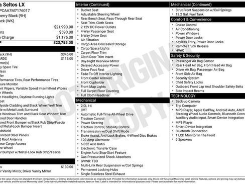 Certified 2021 Kia Seltos LX AWD/4WD image 2