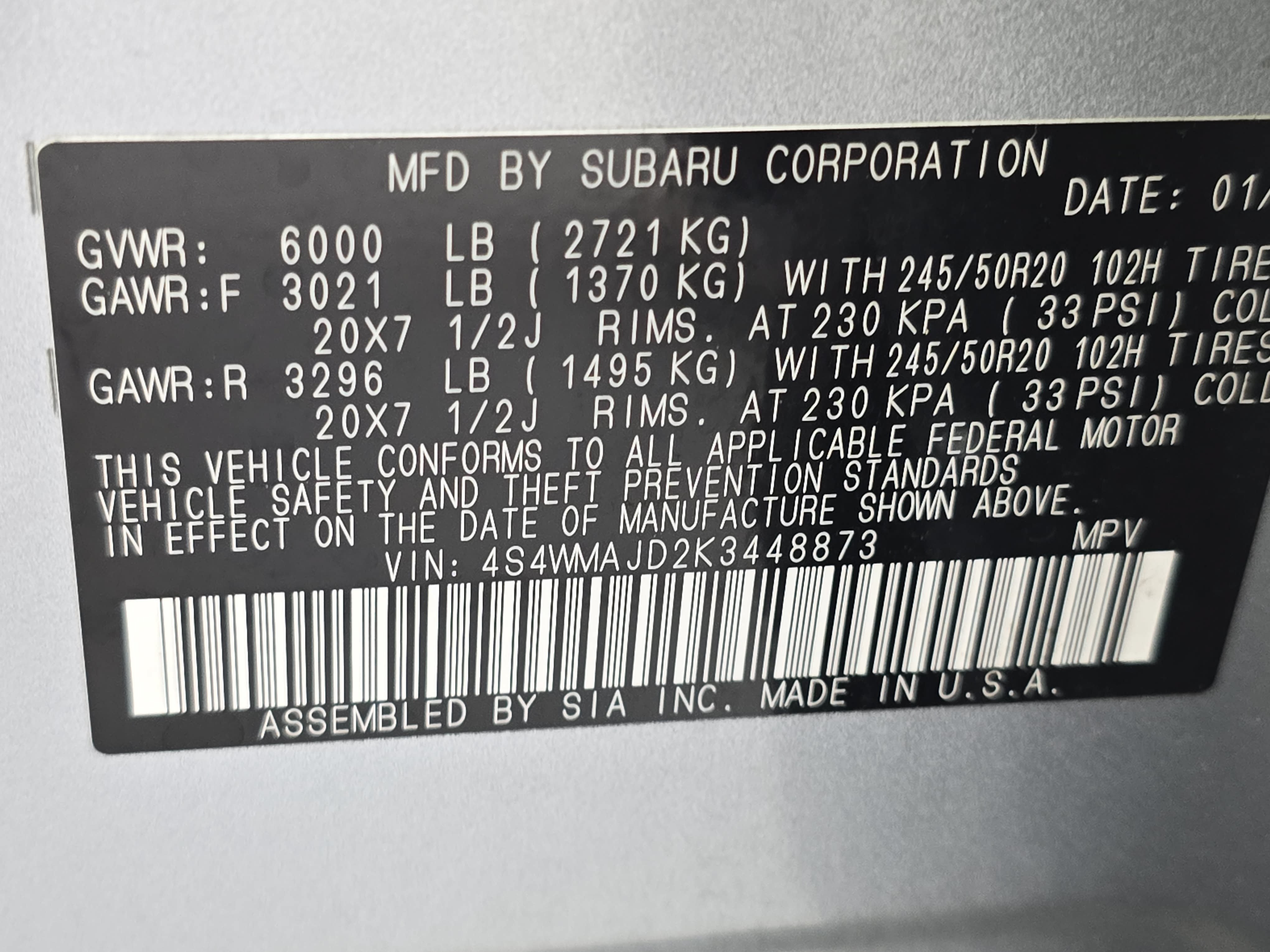 Used 2019 Subaru Ascent Limited AWD/4WD image 36