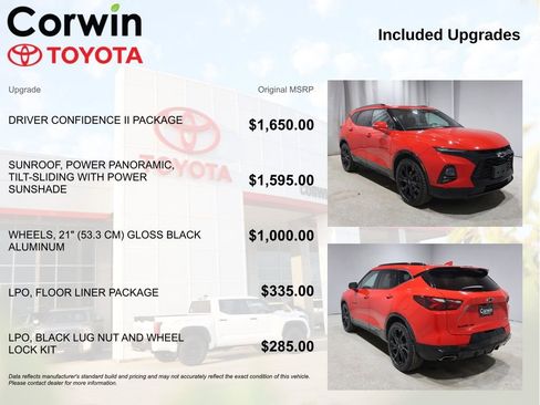 Used 2022 Chevrolet Blazer RS w/ Driver Confidence II Package image 4