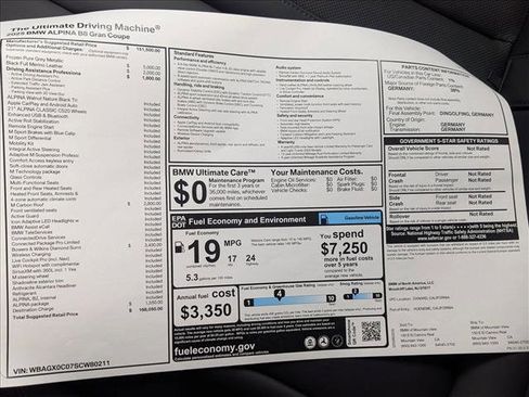 New 2025 BMW ALPINA B8 xDrive Gran Coupe image 20