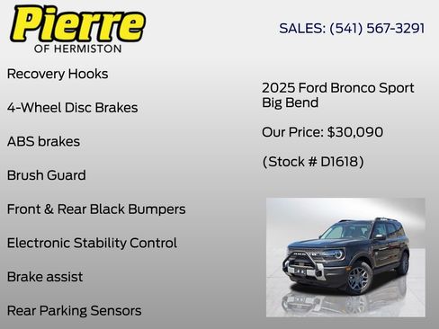 New 2025 Ford Bronco Sport Big Bend image 24