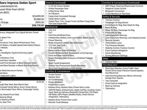 Used 2022 Subaru Impreza 2.0i Sport image 26