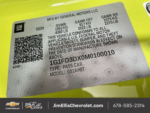 Certified 2021 Chevrolet Camaro LT w/ RS Package image 34