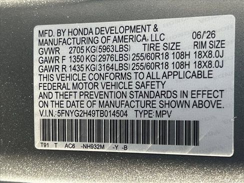 New 2026 Honda Pilot EX-L image 21