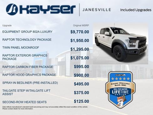 Used 2018 Ford F150 Raptor w/ Equipment Group 802A Luxury AWD/4WD image 2