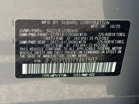 New 2026 Subaru Outback Limited image 42