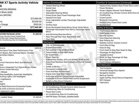 Used 2020 BMW X7 xDrive40i w/ Cold Weather Package image 24