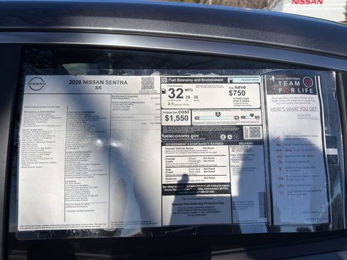 New 2026 Nissan Sentra SR w/ Floor Mat Package image 12