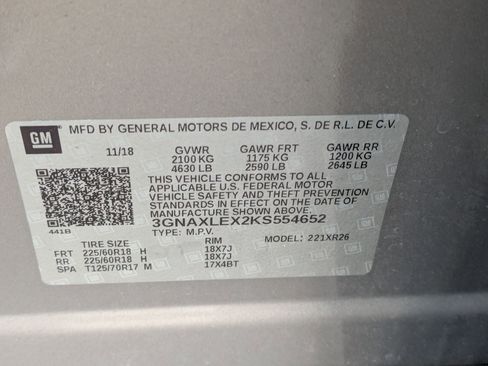 Used 2019 Chevrolet Equinox LT w/ Sun & Navigation Package image 33