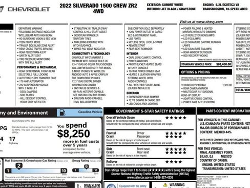 Used 2022 Chevrolet Silverado 1500 ZR2 AWD/4WD image 16