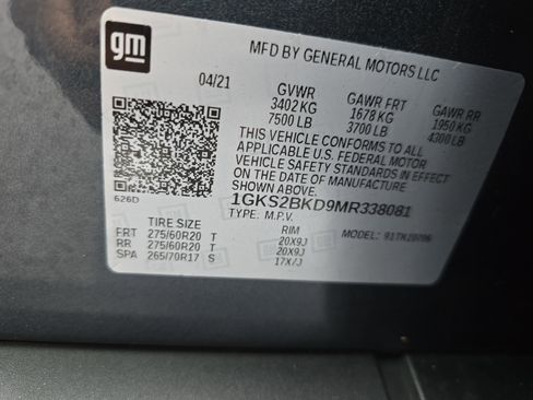 Used 2021 GMC Yukon SLT w/ SLT Premium Package image 38