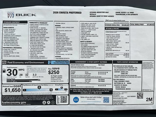 New 2026 Buick Envista Preferred w/ Convenience II Package FWD image 21