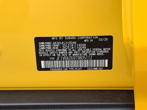 New 2026 Subaru WRX tS AWD/4WD image 9
