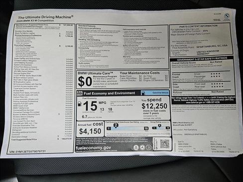 New 2026 BMW X5 M Competition w/ Executive Package image 17