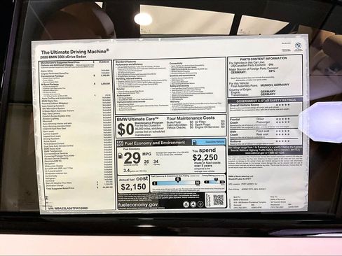 New 2026 BMW 330i xDrive Sedan w/ M Sport Package AWD/4WD image 18