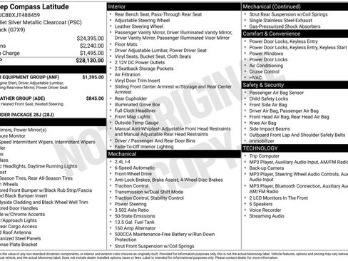 Used 2018 Jeep Compass Latitude w/ Popular Equipment Group FWD image 3