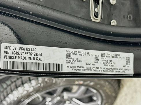 New 2026 Jeep Grand Wagoneer 4WD w/ Quick Order Packge 29V Upland image 19