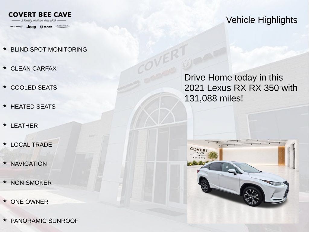 Used 2021 Lexus RX 350 FWD w/ Premium Package image 9